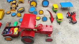 How to make mini tractor trolley his part. Jcb tractor car rc vehicle video. 