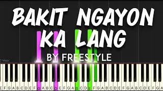 Bakit Ngayon Ka Lang by Freestyle Feat. Pops Fernandez synthesia piano tutorial + sheet music