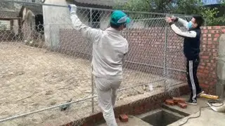 Pull B40 mesh to complete the new fence