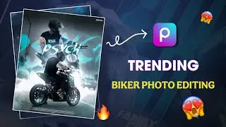 New trending Biker poster photo editing Picsart | instagram trending biker photo editing
