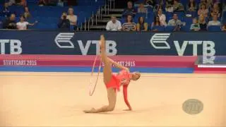 Victoria VEINBERG FILANOVSKY (ISR) 2015 Rhythmic Worlds Stuttgart - Qualifications Hoop
