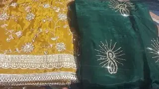 Heavy embroidery के सूटो की unique collection😍😍order no:-7217650628