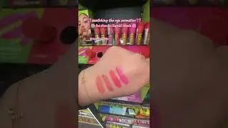swatching the new NYX cosmetics fat cheeks liquid blush so you don&rsquo;t have to 🎀💕 peach fizz and