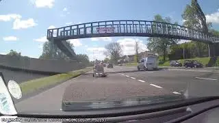 Girls riding horses on the road
