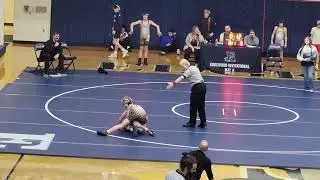 Tyler 2025-26 110lbs win vs Bellbrook B.C. Semifinals