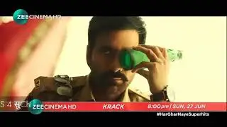 KRACK movie promo on Zee Cinema HD || Sunday, 27 June 8:00pm