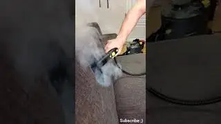#shorts How to deep clean dirty sofa at home II Satisfying sofa clean vacuum and steam