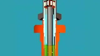TeraSpin | Animation of oil circulation inside the spindle bolster