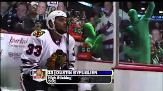 Green Men at NHL game