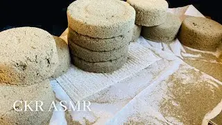 Sand crumbles,sifting,dusty play , sand small pieces crushing
