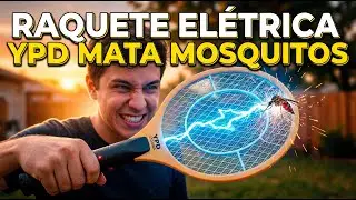 Raquete El&eacute;trica YPD Mata Mosca Mosquito e Pernilongos Recarreg&aacute;vel Bivolt