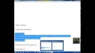 Convert text into audio using notepad