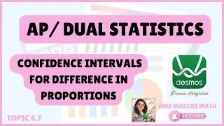 Confidence Intervals for Difference in Proportions (6.7)