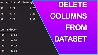 How to drop columns in pandas dataframe using python inside visual studio code.