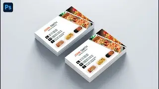 Fast Food Business Card - Photoshop Tutorial CC