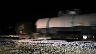 CSX 505 Leads Fast Moving CSX M492-26 NB Manifest Train Thru Pembroke NC