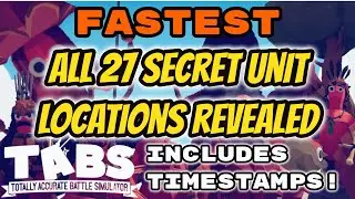 TABS | How to unlock ALL 27 *SECRET* Units on Xbox and PC | With Timestamps! New version available!