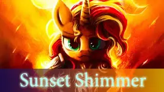 ♞ Digital painting ♘ - Sunset Shimmer in armor speedpaint