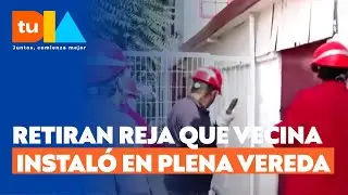 Ordenan retiro de reja que vecina instaló en plena vereda en Pedro Aguirre Cerda | Tu Día