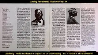Leadbelly - The Boll Weevil (Original LP Song Analog Remastered 1973) 4K