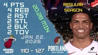 Dru Smith Player Full High Lowlights vs BLAZERS 22 01 2026 NBA REGULAR SEASON Game