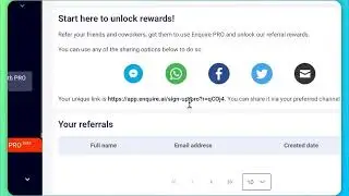 How to Refer Your Friends and Colleagues to Enquire PRO and Earn Rewards!