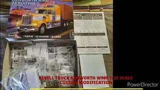 REVELL KENWORTH W900  1/25 SCALE CUSTOM MODIFICATION
