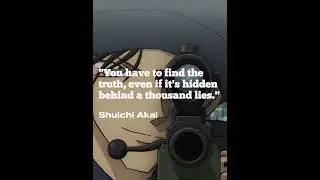 Shuichi Akai :  3 Epic Quotes That Will Leave You Speechless!  #animequotes #detectiveconan