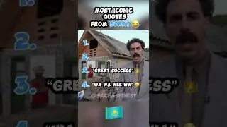 COMMENT YOUR FAVOURITE QUOTE 💀| BORAT MOST ICONIC QUOTES | #borat #trending #funny #quotes