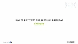 How To List On LimeRoad Marketplace