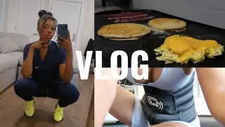 VLOG: STARTING NIGHT SHIFT & WORKING 3 12-HOUR SHIFTS IN A ROW, TRYING TO STAY CONSISTENT IN THE GYM
