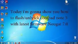 How to flash unbrick coolpad note 5 (Nougat 7.0)