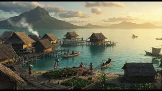 Canoes and Calm Waters Daily Life in Polynesian Villages