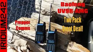 Комплект из 2 двухдиапазонных любительских радиостанций Baofeng UV9R AMG!