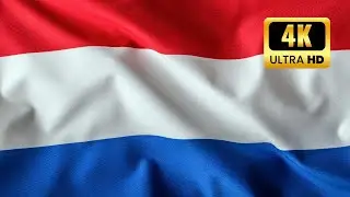 DUTCH FLAG | FLAG OF DUCTCH | WAVING OF DUTCH FLAG | 1 HOURS (4K UHD)