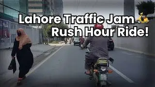 Exploring Lahore's Busy Roads 🚦| From Pioneer Motors to Johar Town 🛵