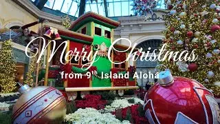 BELLAGIO AND WYNN CHRISTMAS DISPLAYS 2025 🎄 | LAS VEGAS HOLIDAY WALK | 9th ISLAND ALOHA