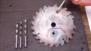 Cheap Banggood HSS drill bit versus hard steel circular saw blade
