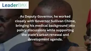 Profile of Sunday Onyebuchi, Former Deputy Governor, Enugu State (2010&ndash;2014).