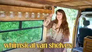 Building Reclaimed Pallet Wood Shelves with Hanging Mason Jars