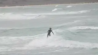 Sal Cabo Verde, surfing tow in Grijinha
