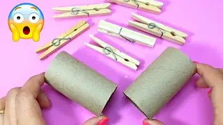 IDÉIA FANTÁSTICA COM ROLO DE PAPEL | ROLINHOS DE PAPEL DIY