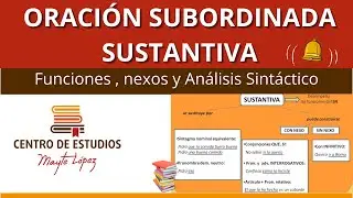 APRENDE a analizar oraciones SUBORDINADAS SUSTANTIVAS 🟥 sintaxis