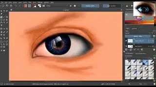 Trying to draw an eye on pc-5