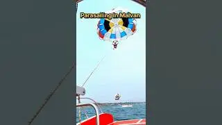 Parasailing in Malvan #parasailing #malvan #watersport