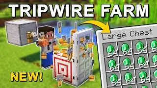 New Tripwire Hook Emerald Farm in Minecraft 1.21.4 (Tutorial)
