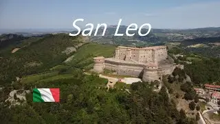 Castello San Leo Italia -  🇮🇹  4K from drone