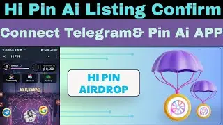 HI PIN AI AIRDROP DATE CONFIRM 🔥 Pin Ai Tokens Price Prediction  || Pin Ai Listing On Tier 1 Exchnge