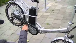 Nimoto Handy elektrische vouwfiets werking trapondersteuning