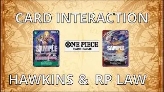 One Piece TCG: Red Purple Law and Basil Hawkins card interaction